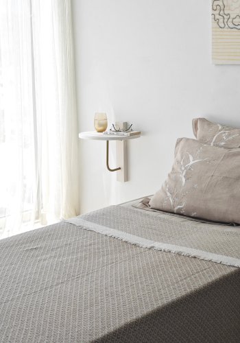 NORDVÄRK Reve vghylde - hvid tr og guld metal