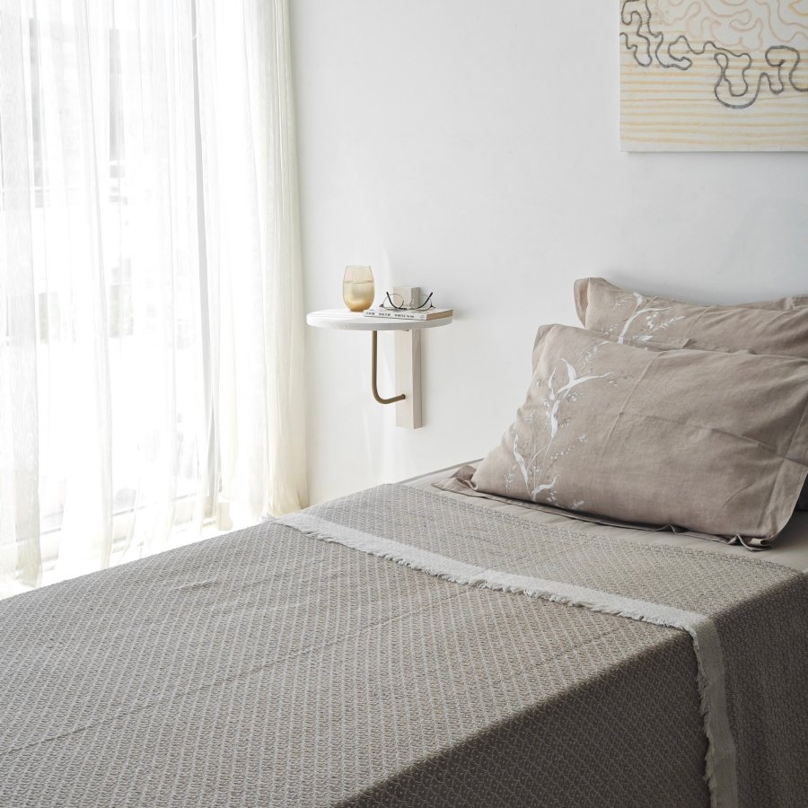 NORDVÄRK Reve vghylde - hvid tr og guld metal