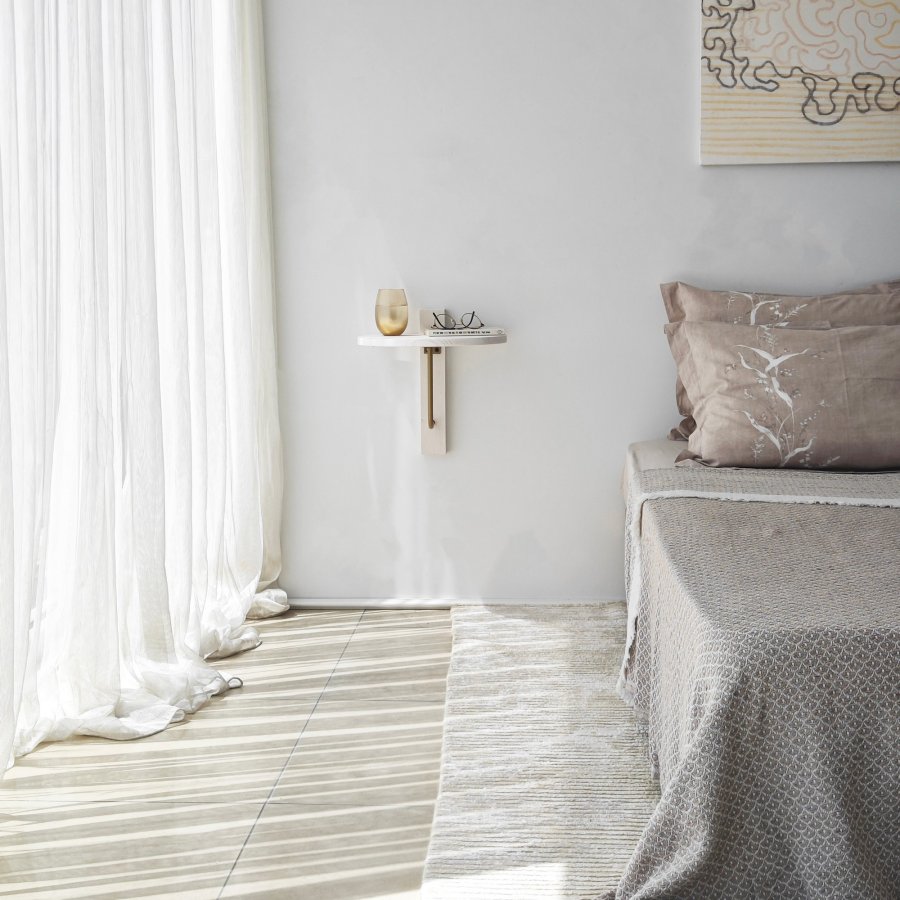 NORDVÄRK Reve vghylde - hvid tr og guld metal