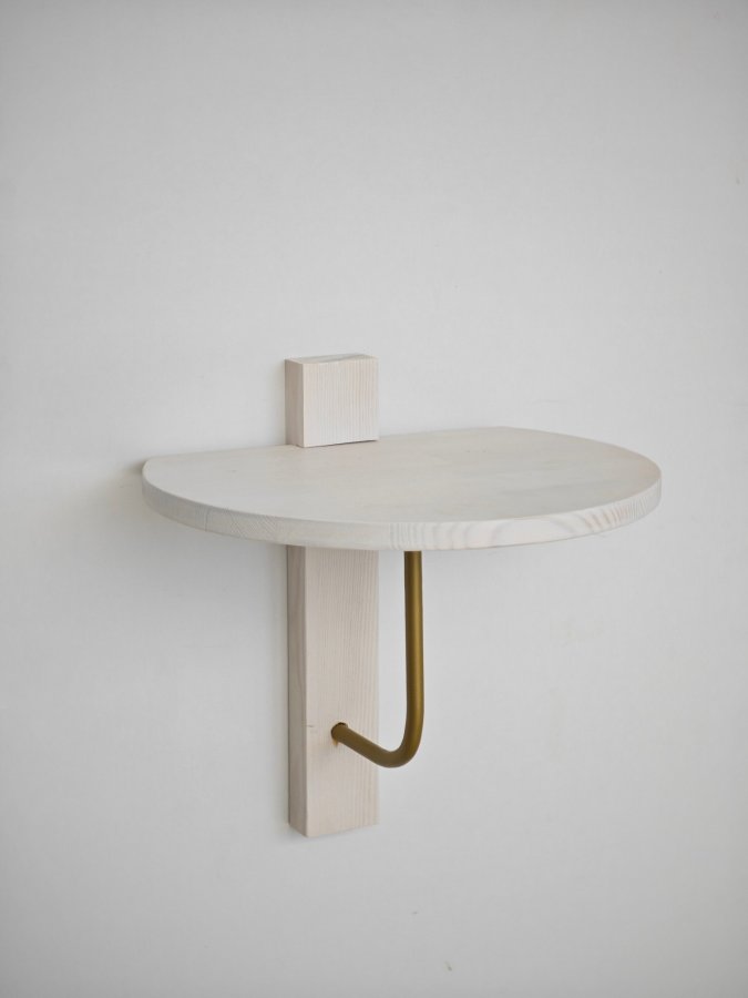 NORDVÄRK Reve vghylde - hvid tr og guld metal