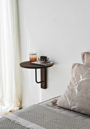 NORDVÄRK Reve vghylde - valnddefarvet tr og sort metal