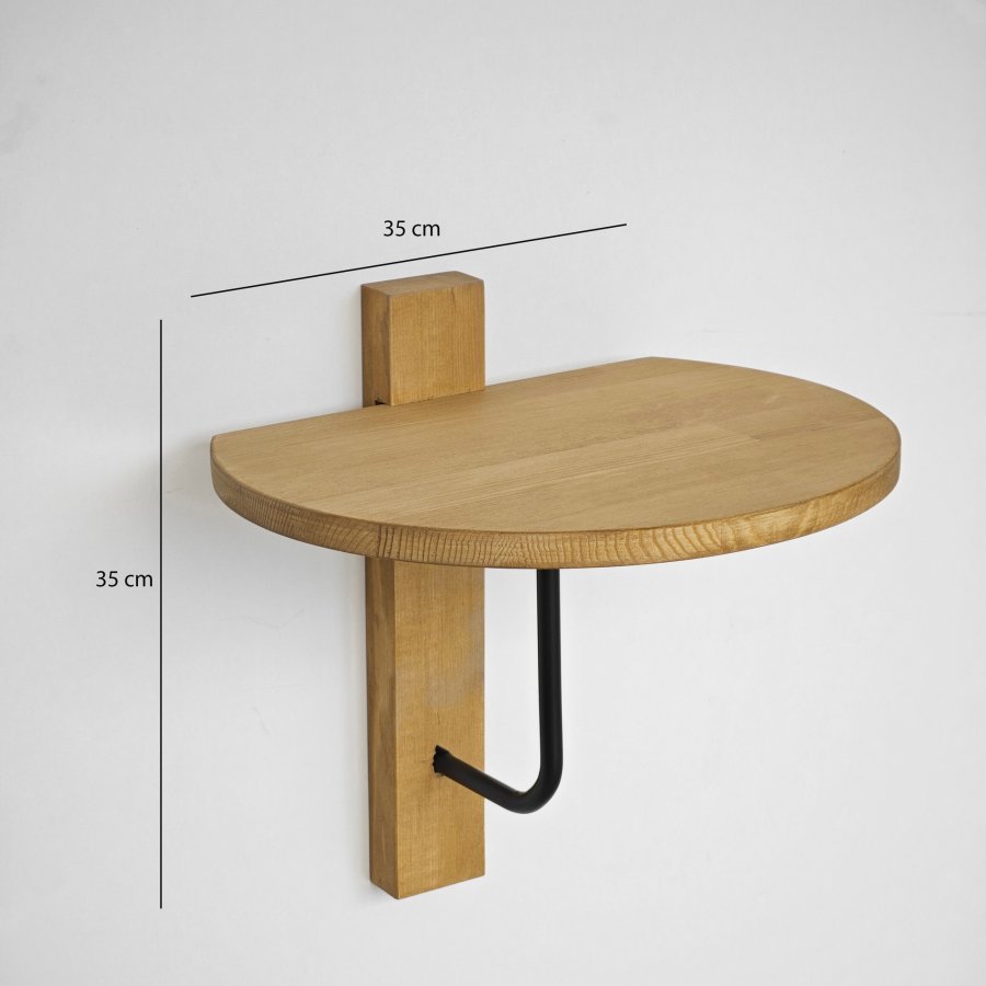 NORDVÄRK Reve vghylde - natur egetr og sort metal