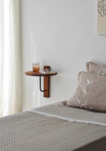 NORDVÄRK Reve vghylde - kastanjefarvet tr og sort metal