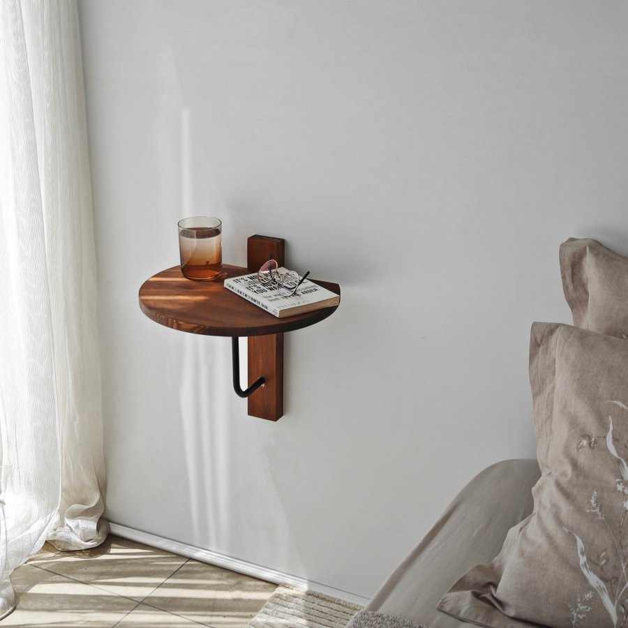 NORDVÄRK Reve vghylde - kastanjefarvet tr og sort metal