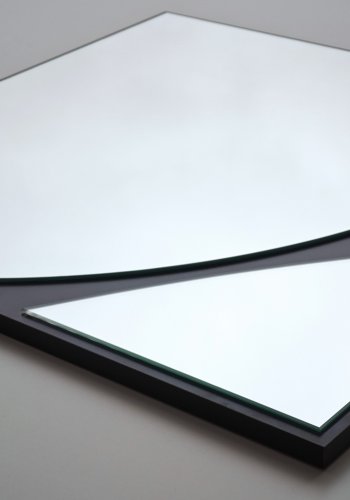 NORDVÄRK Abstrakt spejl, sort