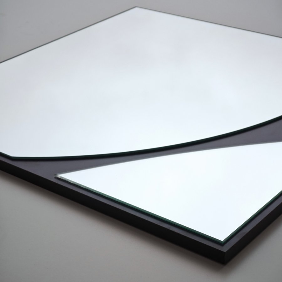 NORDVÄRK Abstrakt spejl, sort