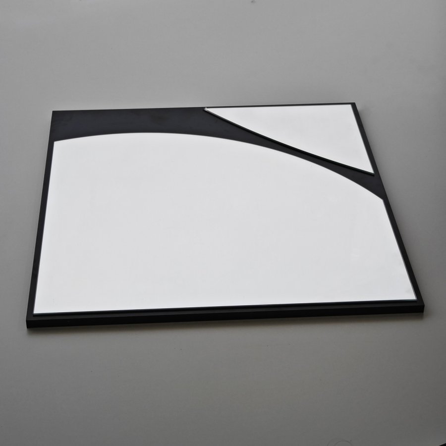 NORDVÄRK Abstrakt spejl, sort