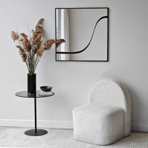 NORDVÄRK Abstrakt spejl, sort