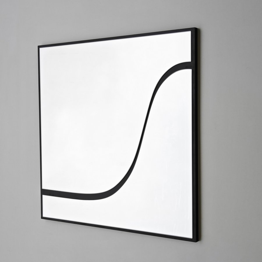 NORDVÄRK Abstrakt spejl, sort