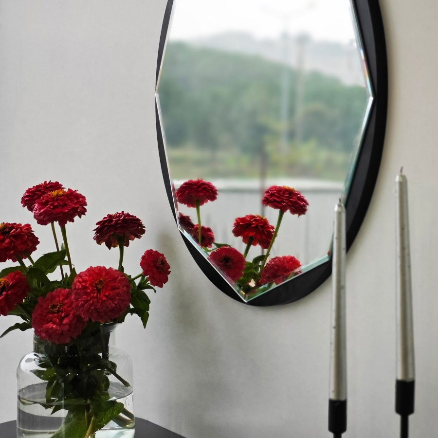 NORDVÄRK Stella spejl, sort