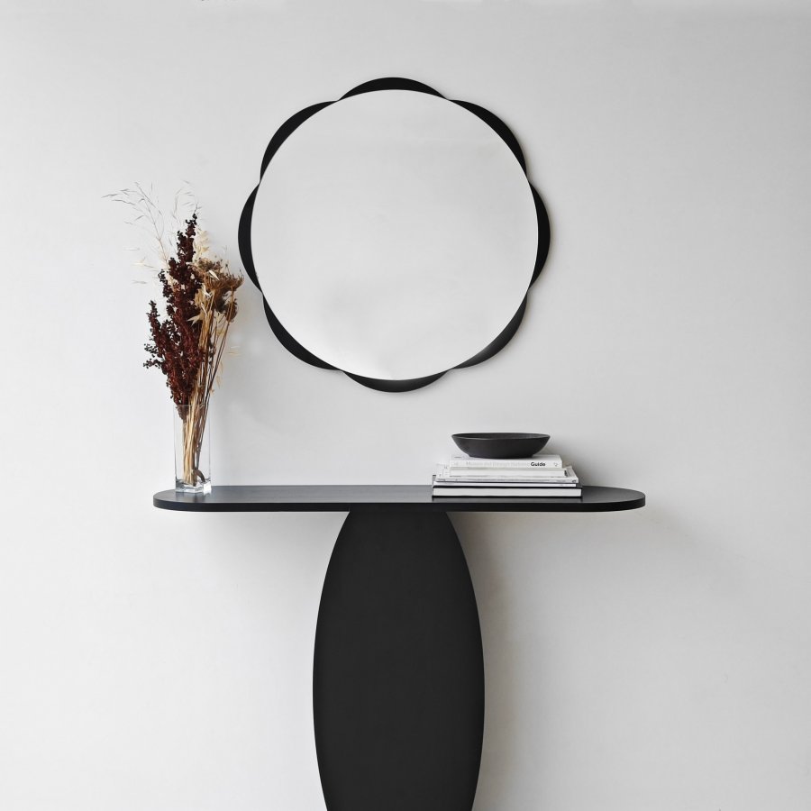 NORDVÄRK Fiore spejl, sort