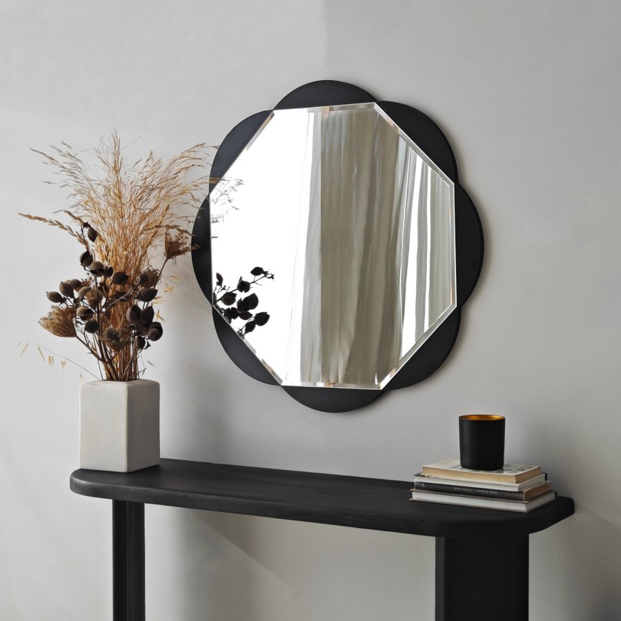 NORDVÄRK Fiore spejl, sort