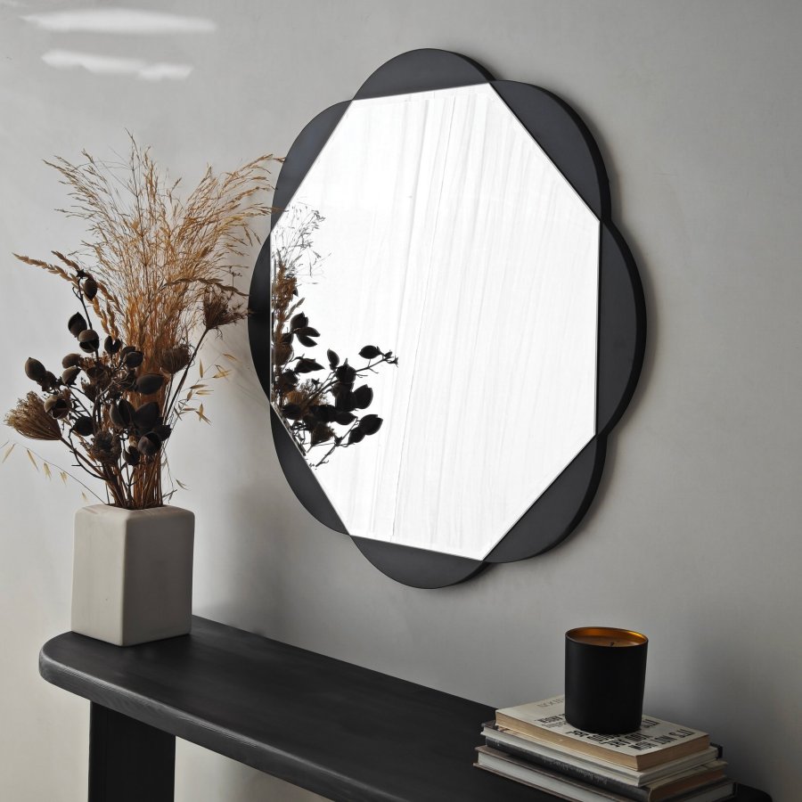 NORDVÄRK Fiore spejl, sort