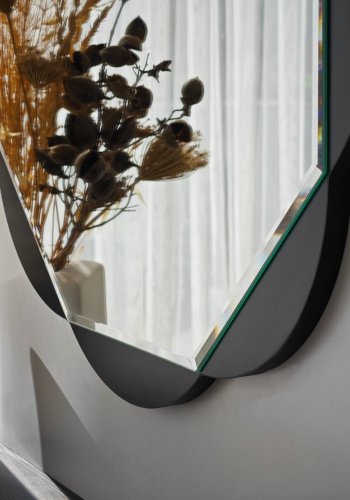 NORDVÄRK Fiore spejl, sort