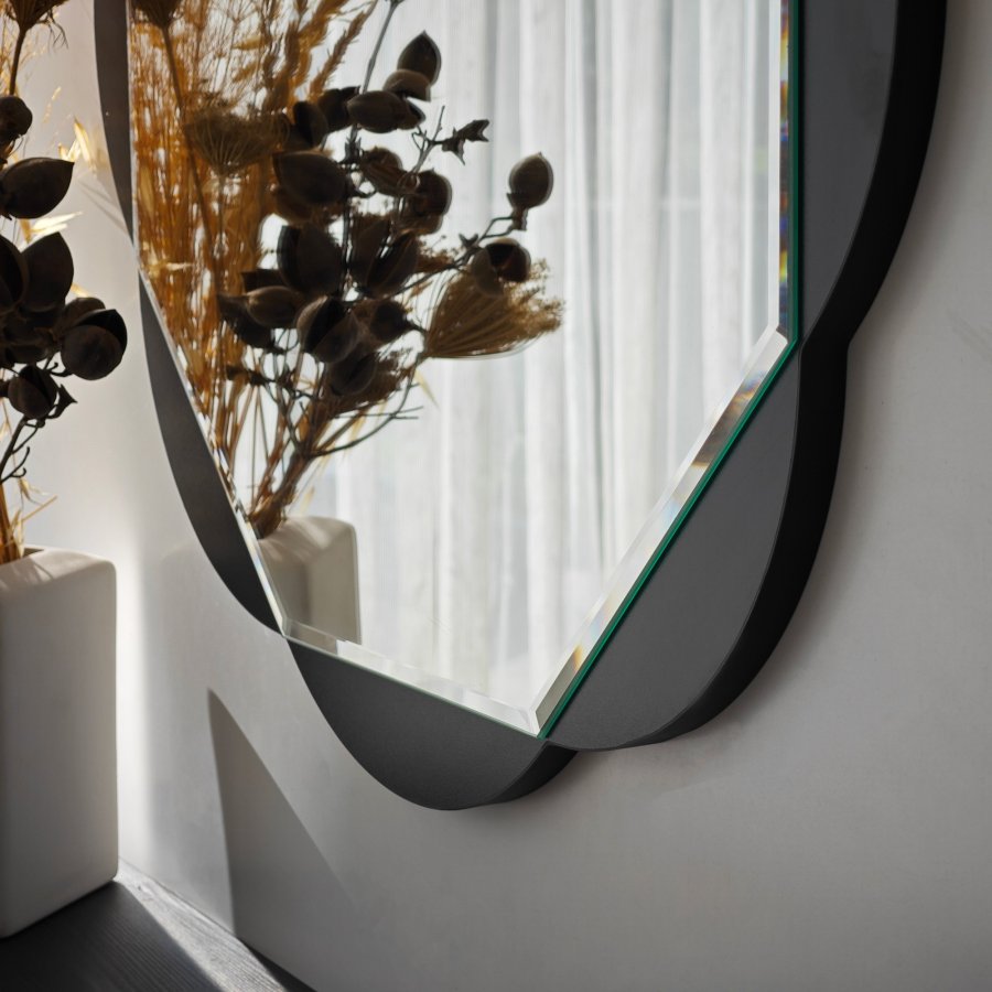 NORDVÄRK Fiore spejl, sort