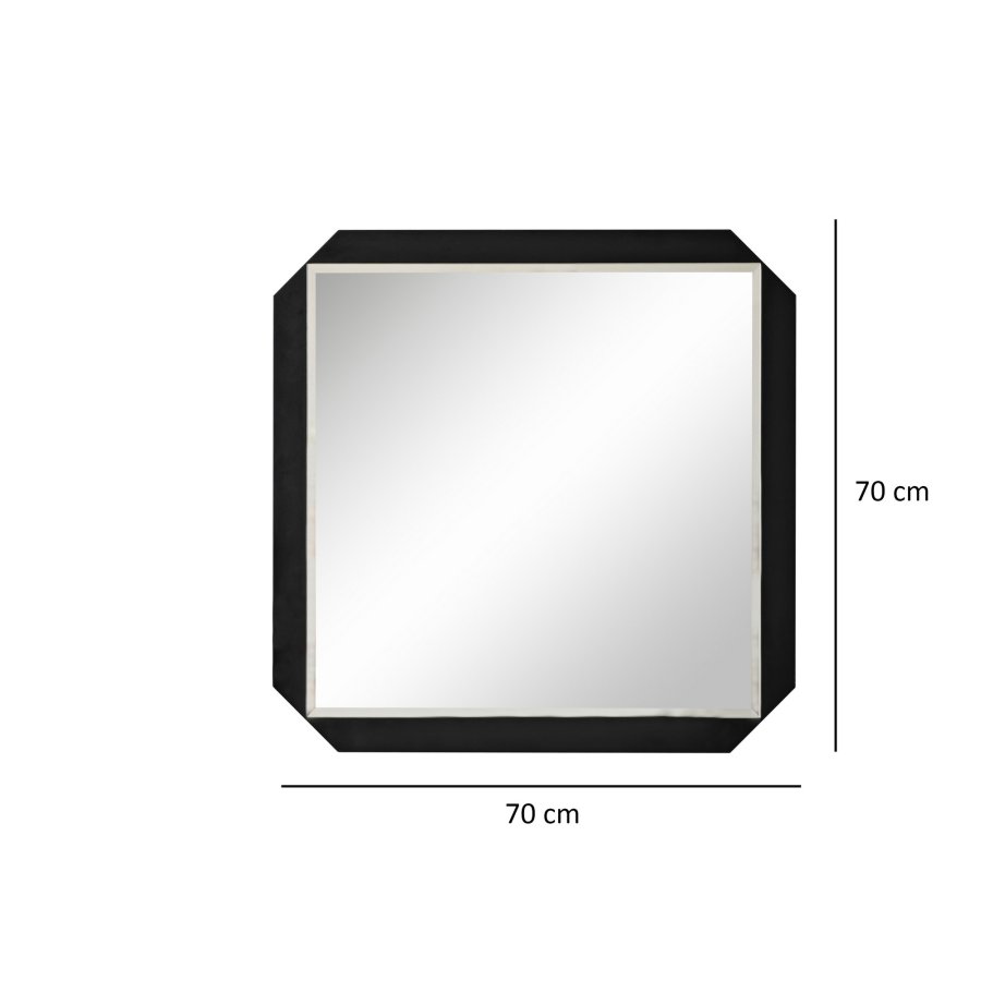 NORDVÄRK Carre spejl, sort