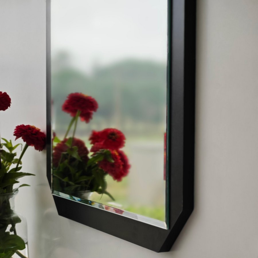 NORDVÄRK Carre spejl, sort