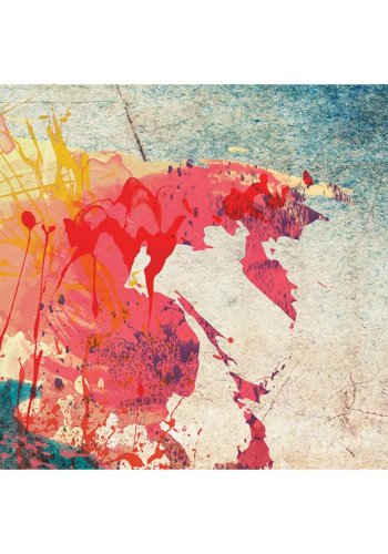 Artgeist verdenskort p lrred - Rainbow Map, kork og genbrugstr, 3-delt - flere strrelser 