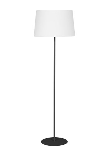 TK Maja gulvlampe - hvid stof og sort metal