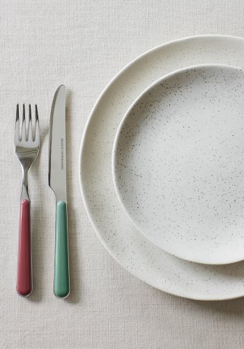 BROSTE COPENHAGEN Marstal bestik - rustfrit stl og multifarvet plastik (st med 8)