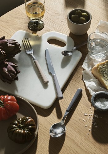 BROSTE COPENHAGEN Marstal bestik - rustfrit stl og grey tones plastik (st med 8)