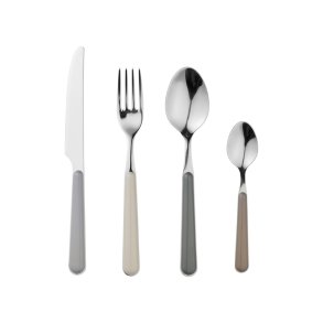 BROSTE COPENHAGEN Marstal bestik - rustfrit stl og grey tones plastik (st med 8)