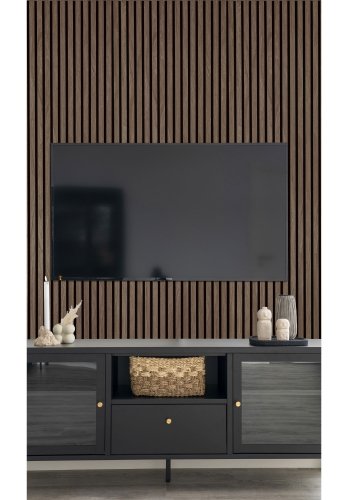 HOUSE NORDIC akustikpanel - brun valndlook trfiner (2400x600x22mm)