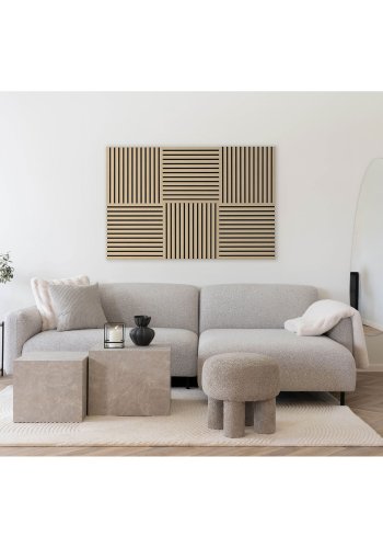 HOUSE NORDIC akustikpanel - natur egetrslook trfiner (520x520x22mm)