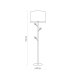 TK Albero gulvlampe - beige hr, natur fyrretr og hvid stl