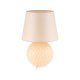 TK Santana bordlampe - natur stof og sort glas