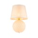 TK Santana bordlampe - natur stof og sort glas