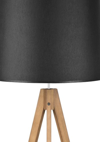 TK Walz gulvlampe - sort stof og natur tr