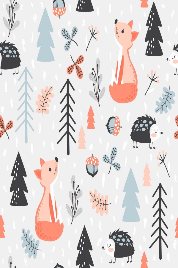 TEPPI HMNT139 gulvtppe til brn, rektangulr - multifarvet polyester (100x200)