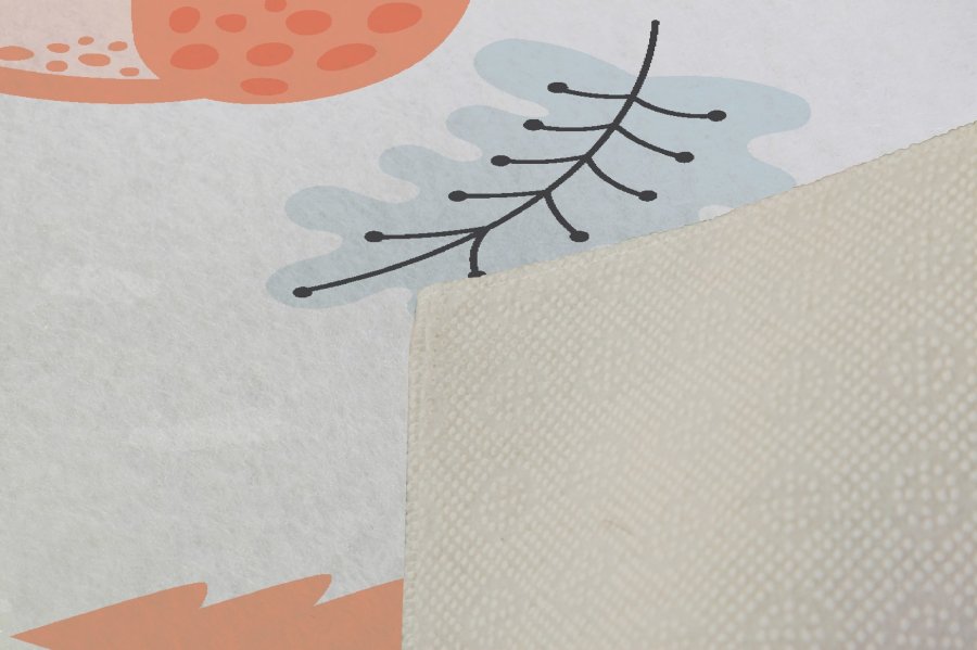 TEPPI HMNT139 gulvtppe til brn, rektangulr - multifarvet polyester (100x200)