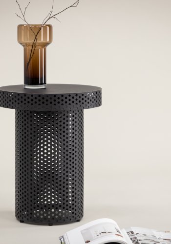 VIND COLLECTION Bearsden x Josefin Lustig sidebord, rund - sort stl (40)