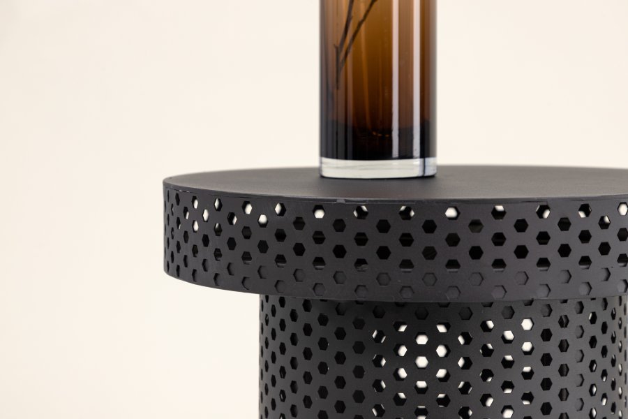 VIND COLLECTION Bearsden x Josefin Lustig sidebord, rund - sort stl (40)