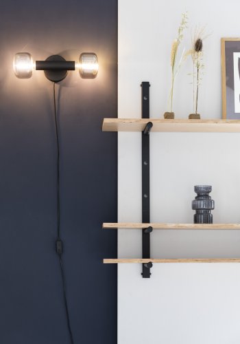 ZUIVER Hazy bred pre - rgfarvet glas