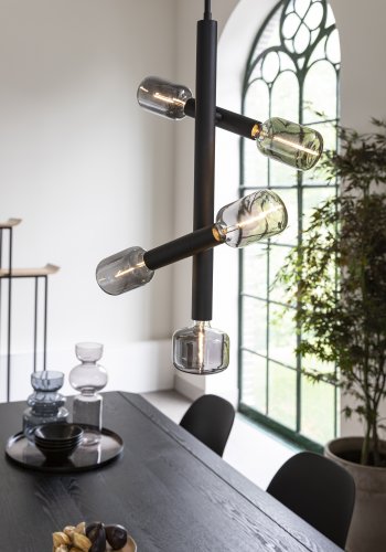 ZUIVER Hazy bred pre - rgfarvet glas