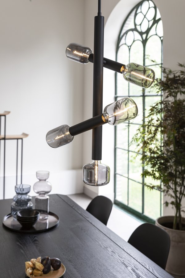 ZUIVER Hazy bred pre - rgfarvet glas