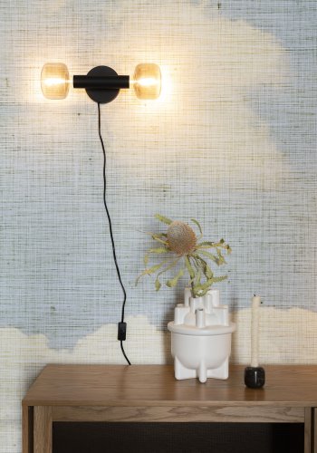 ZUIVER Hazy bred pre - rgfarvet glas