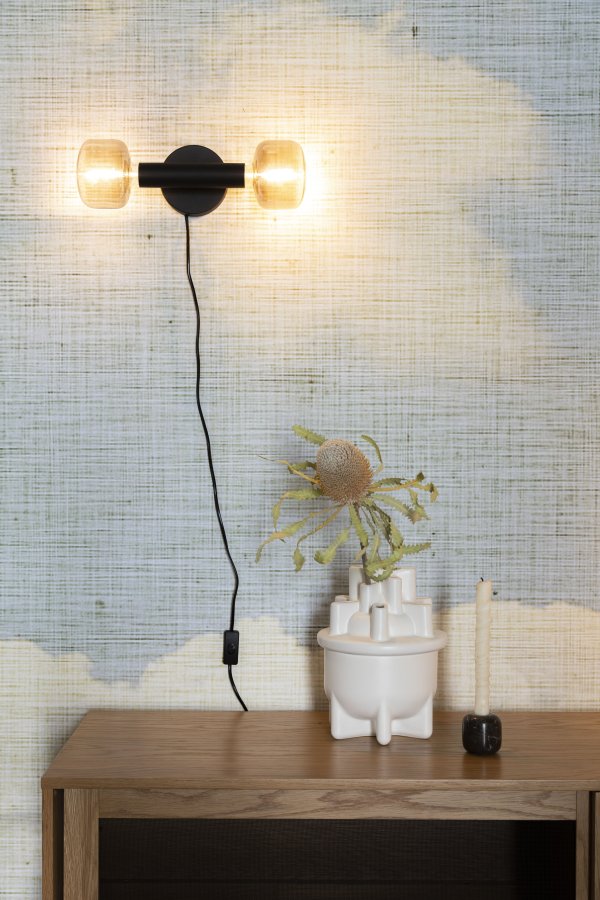 ZUIVER Hazy bred pre - rgfarvet glas