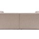NORDVÄRK Sora 2 pers. sofa - sand/beige stof og plastik