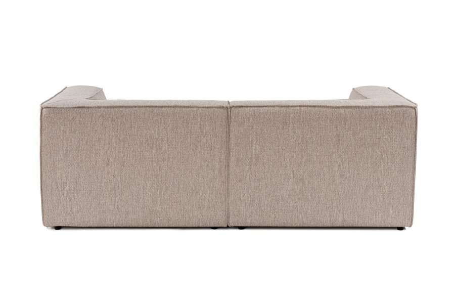 NORDVÄRK Sora 2 pers. sofa - sand/beige stof og plastik