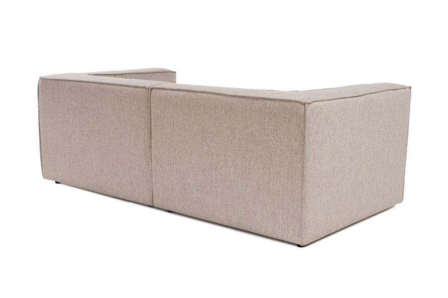 NORDVÄRK Sora 2 pers. sofa - sand/beige stof og plastik
