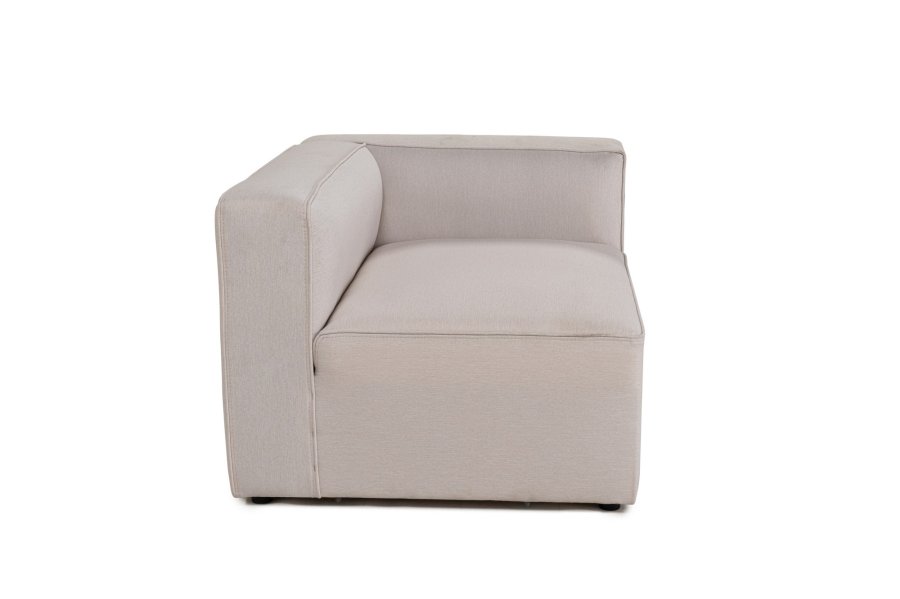 NORDVÄRK Mora XL 2 pers. sofa - ecru stof og plastik