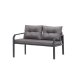 NORDVÄRK Arya udendrs loungest, m. 2 stole, 1 sofa, 1 bord, antracit hynder - antracit aluminium