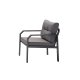 NORDVÄRK Arya udendrs loungest, m. 2 stole, 1 sofa, 1 bord, antracit hynder - antracit aluminium