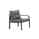 NORDVÄRK Arya udendrs loungest, m. 2 stole, 1 sofa, 1 bord, antracit hynder - antracit aluminium