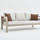 NORDVÄRK Morento udendrs loungest, m. 2 stole, 1 sofa, 1 bord, beige hynder - beige aluminium