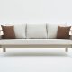NORDVÄRK Morento udendrs loungest, m. 2 stole, 1 sofa, 1 bord, beige hynder - beige aluminium